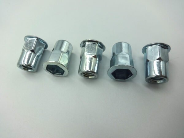 Rivet Nut M5 Round with Groove Countersunk Head Close Type 1GR Steel E IB