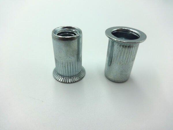 Rivet Nut M5 Round with Groove Flange Head Open Type 2GR Steel E IB