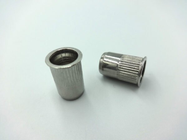 Rivet Nut M8 Round without Groove Countersunk Head Open Type 2GR Steel E IB