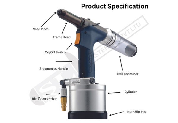 SRC SR1 Superior Air Riveter with Automatic Vacuum System