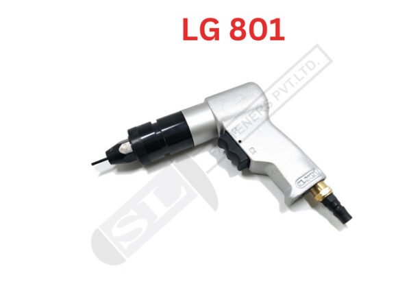 LG 801 Rivet Nut Tool Pneumatic, Spin-Spin, Capacity M3 - M4